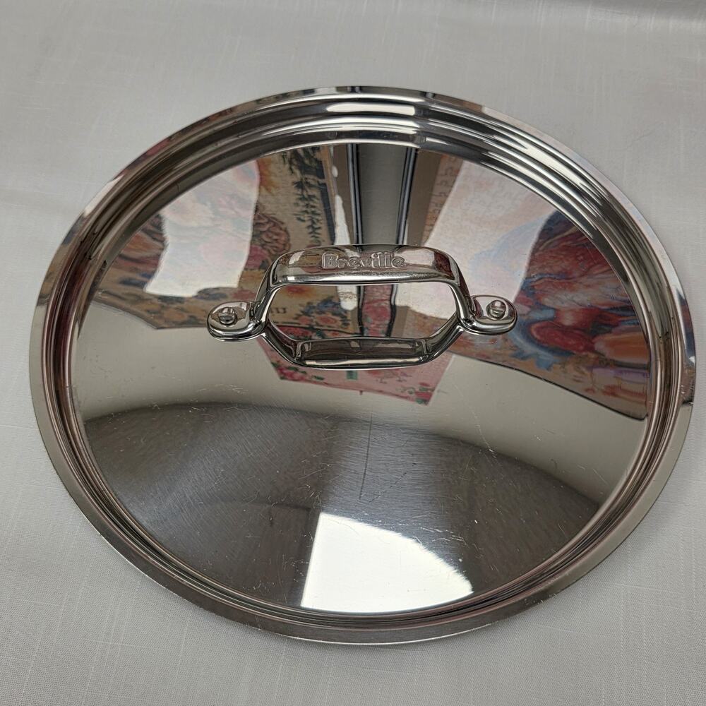 Breville 10" Stainless Steel Pot Pan Lid Replacement Heavy Duty Cookware Lid
